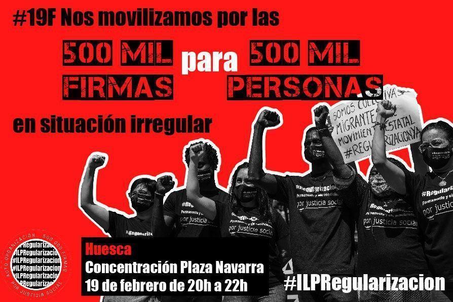 Movilización por las 500 mil personas en situación "irregular"