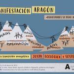 Manifestación Aragón Renovables sí pero No así