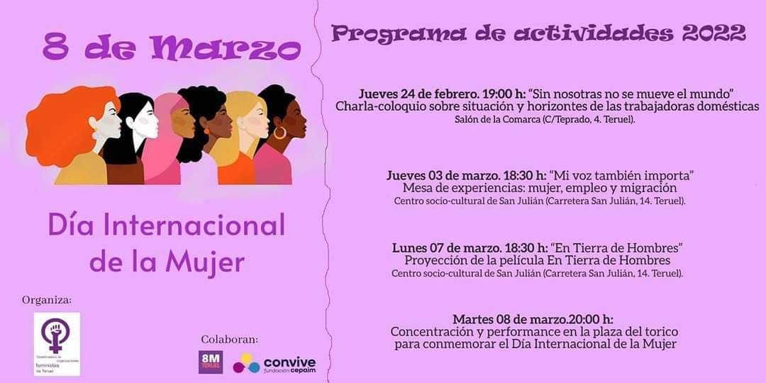 Programa de Actividades del 8M: Teruel
