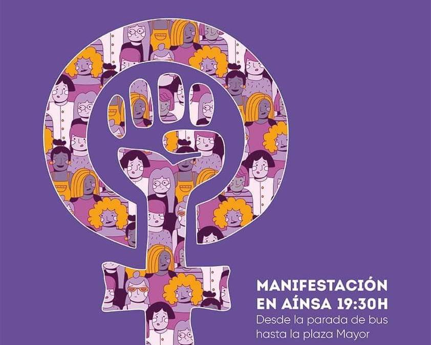 Manifestación 8M: Aínsa