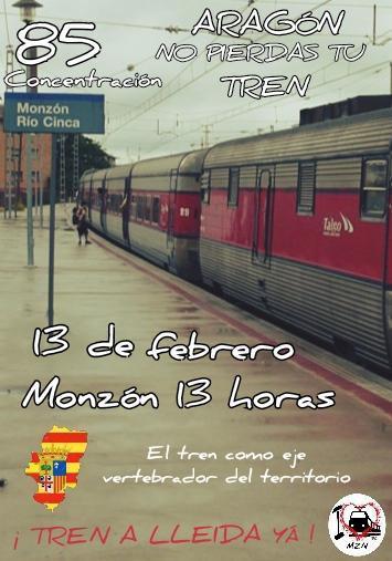 85ª Concentración Aragón No Pierdas tu Tren