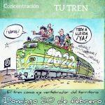 86ª concentración Aragón No Pierdas tu Tren- Monzón