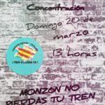 Concentración Monzón no Pierdas tu Tren