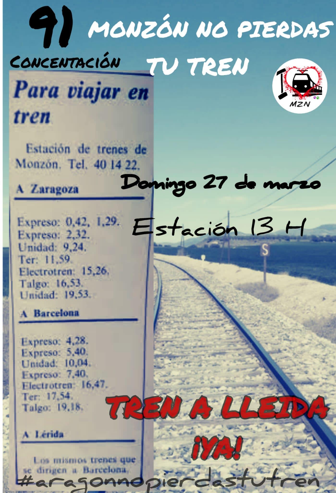 91ª Concentración Monzón No Pierdas tu tren