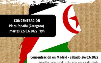 Exigimos a Sánchez que cumpla con la legalidad internacional y con el pueblo saharaui y llamamos a participar en la concentración convocada este martes