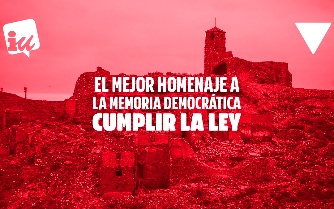 Álvaro Sanz: “El mejor homenaje a la Memoria Democrática es un compromiso serio del Gobierno de Aragón con el desarrollo y cumplimiento de la Ley”