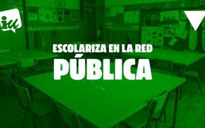 Escolariza en la escuela pública