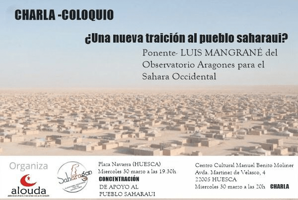 Charla-coloquio ¿Una nueva traición al pueblo saharaui?
