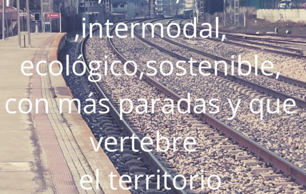 Concentración Aragón No Pierdas tu Tren- Monzón