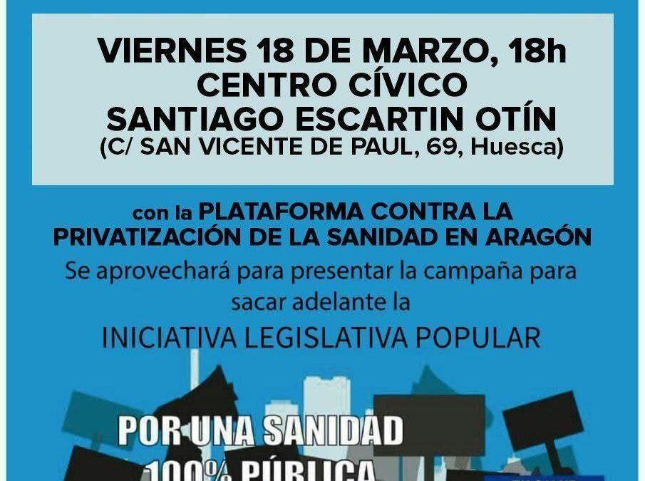 Charla por la sanidad pública
