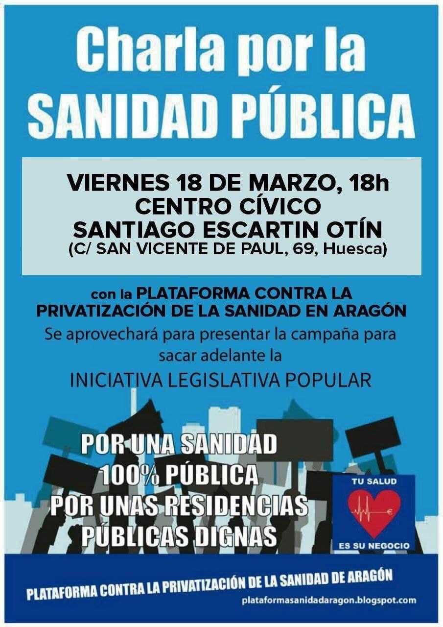 Charla por la sanidad pública
