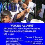 Encuentro 'Voces al aire'