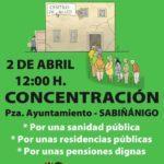 Concentración por la Sanidad Pública-Sabiñánigo