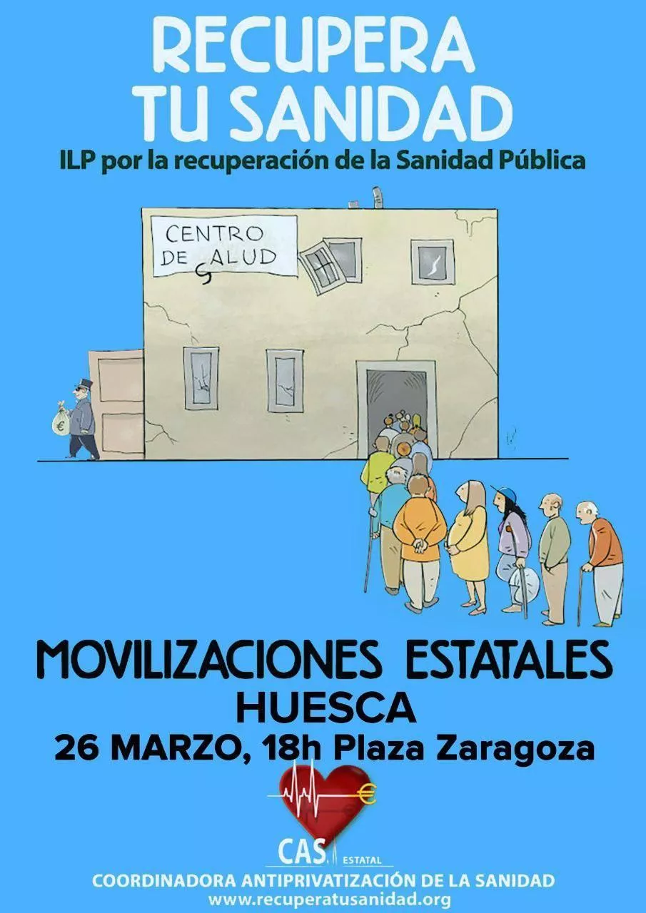 Concentración por la Sanidad Pública- Huesca