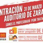Concentración 'Somos el profesorado peor tratado de España'