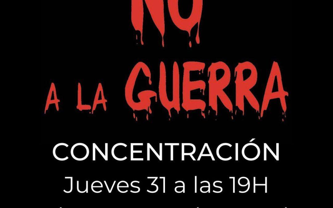Concentración ‘No a la Guerra’