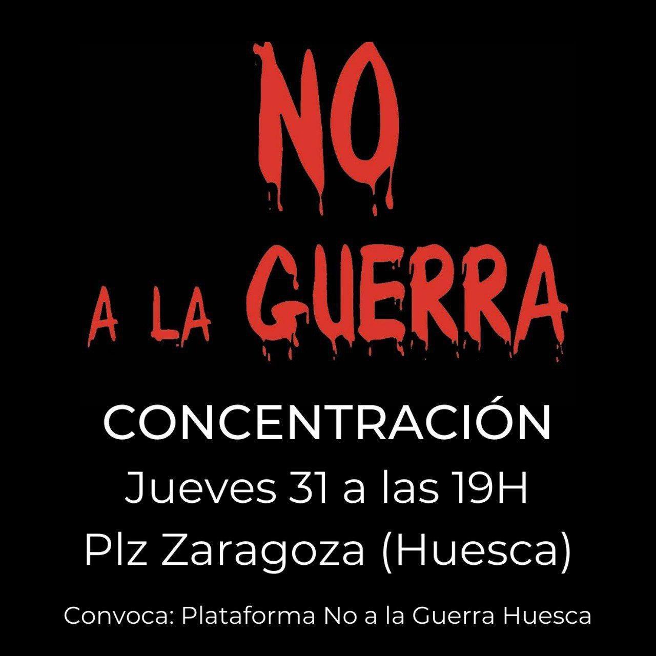 Concentración 'No a la Guerra'