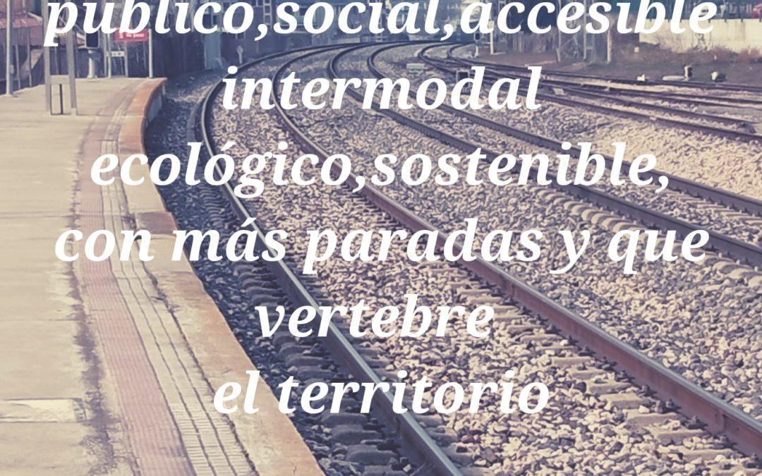 Concentración Aragón No Pierdas tu Tren- Selgua