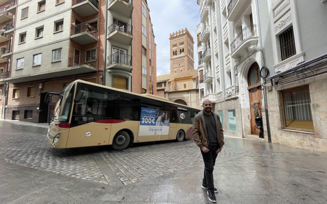 Ganar Teruel vota en solitario en contra de la subida del precio de Autobús y aboga por revisar y planificar el servicio