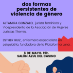 Charla: Violencia vicaria e institucional, dos formas persistentes de violencia de género