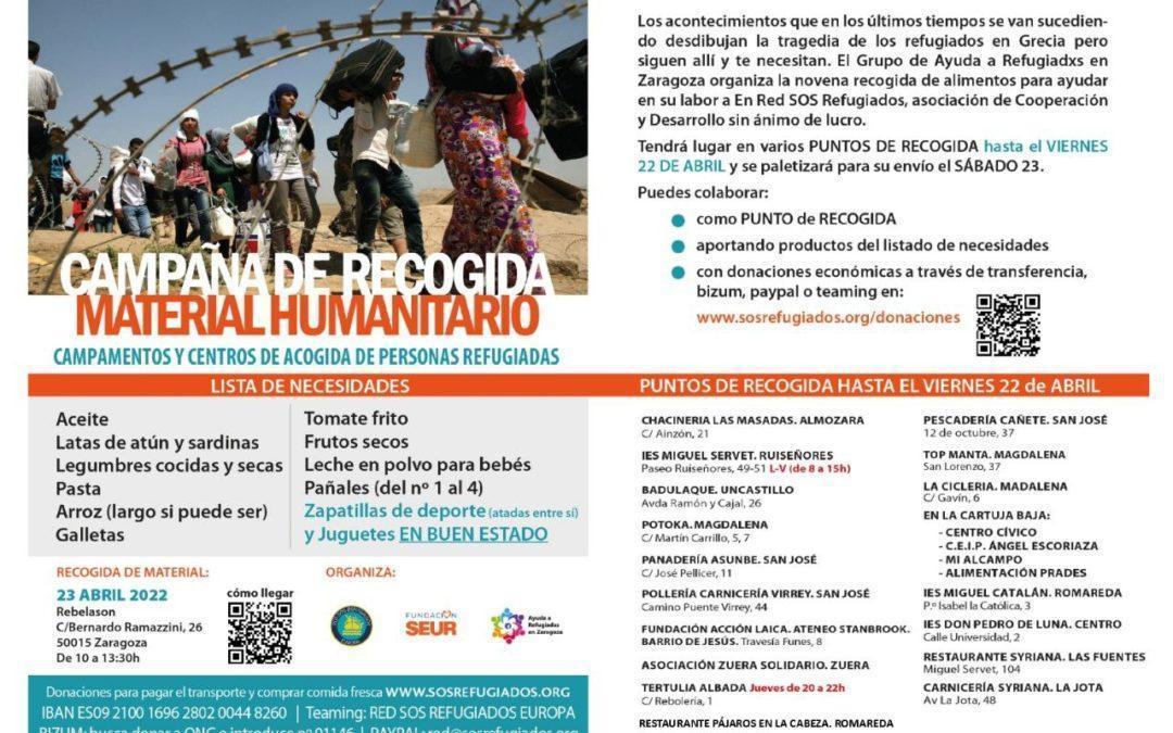 Campaña de recogida de material humanitario