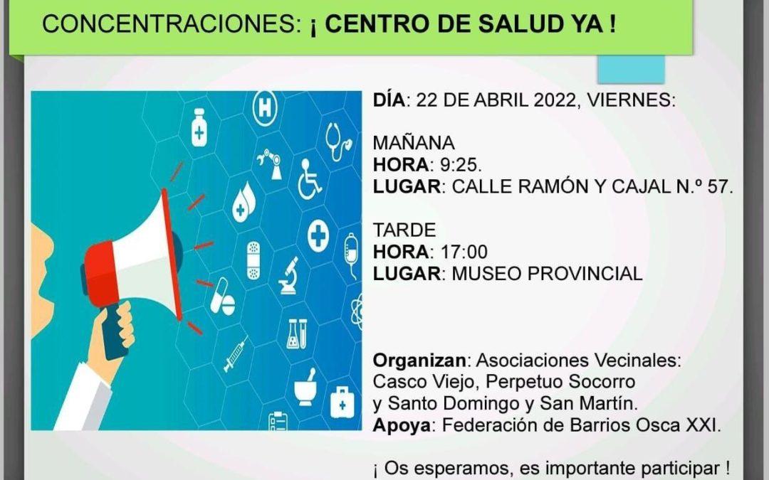 Concentraciones ¡Centro de Salud ya!