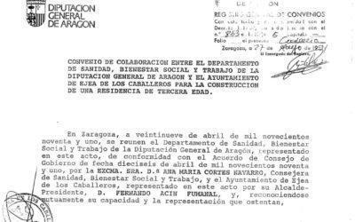 Buscamos aclarar si la Residencia Villa de Ejea fue construida con dinero público