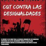 Manifestación CGT contra las desigualdades