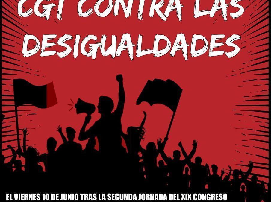 Manifestación CGT contra las desigualdades