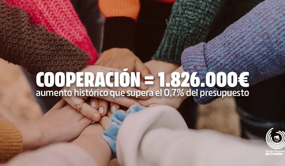 Aumento histórico de la partida para Cooperación al Desarrollo y Solidaridad Internacional de En Común-IU (DPZ)