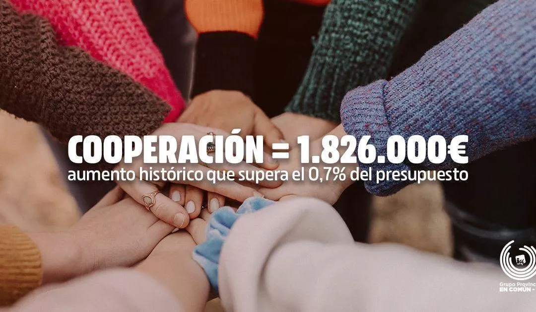 Aumento histórico de la partida para Cooperación al Desarrollo y Solidaridad Internacional de En Común-IU (DPZ)