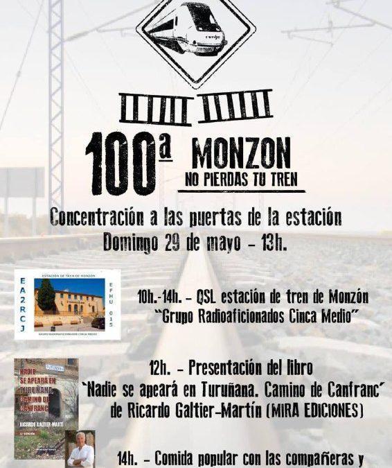 100ª concentración Monzón no pierdas tu tren
