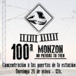 100ª concentración Monzón no pierdas tu tren
