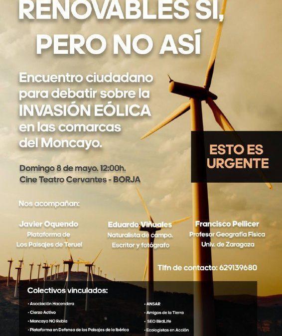 Encuentro ciudadano para debatir sobre la invasión eólica en las comarcas del Moncayo