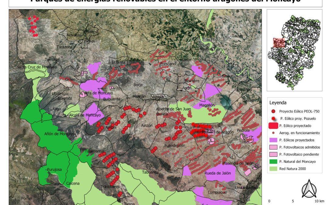 Presentaremos alegaciones contra un proyecto eólico que amenaza varias zonas a los pies del Moncayo