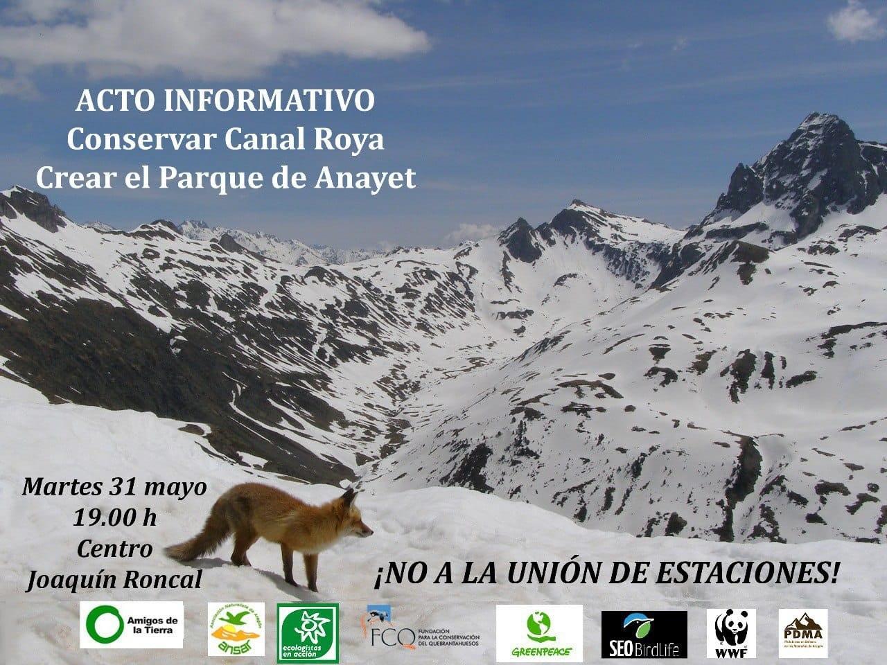 Acto informativo: Conservar Canal Roya, crear el Parque de Anayet