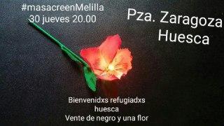 Concentración contra la masacre en Melilla