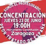 Concentración Somos el Profesorado Peor Tratado de España
