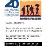 Organización del 20 J Día Mundial de las Personas Refugiadas