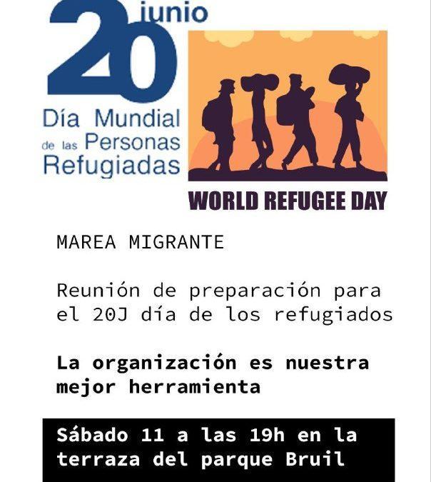 Organización del 20 J Día Mundial de las Personas Refugiadas
