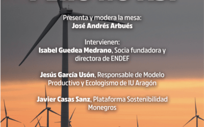 IU Huesca organiza una charla sobre los megaproyectos de renovables que afectan a nuestro territorio