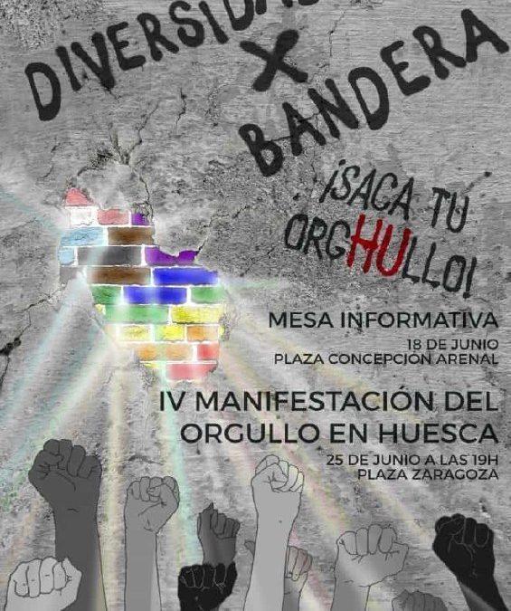 Mesa informativa Orgullo Huesca