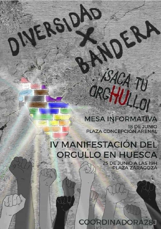 Mesa informativa Orgullo Huesca