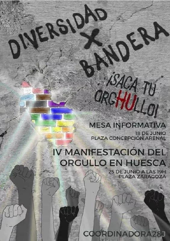 Mesa informativa Orgullo Huesca