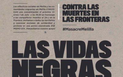 Nos unimos a las movilizaciones contra la barbarie de Melilla