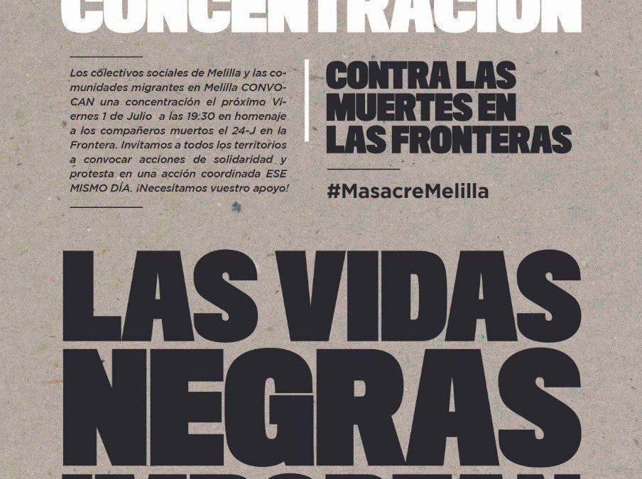 Nos unimos a las movilizaciones contra la barbarie de Melilla