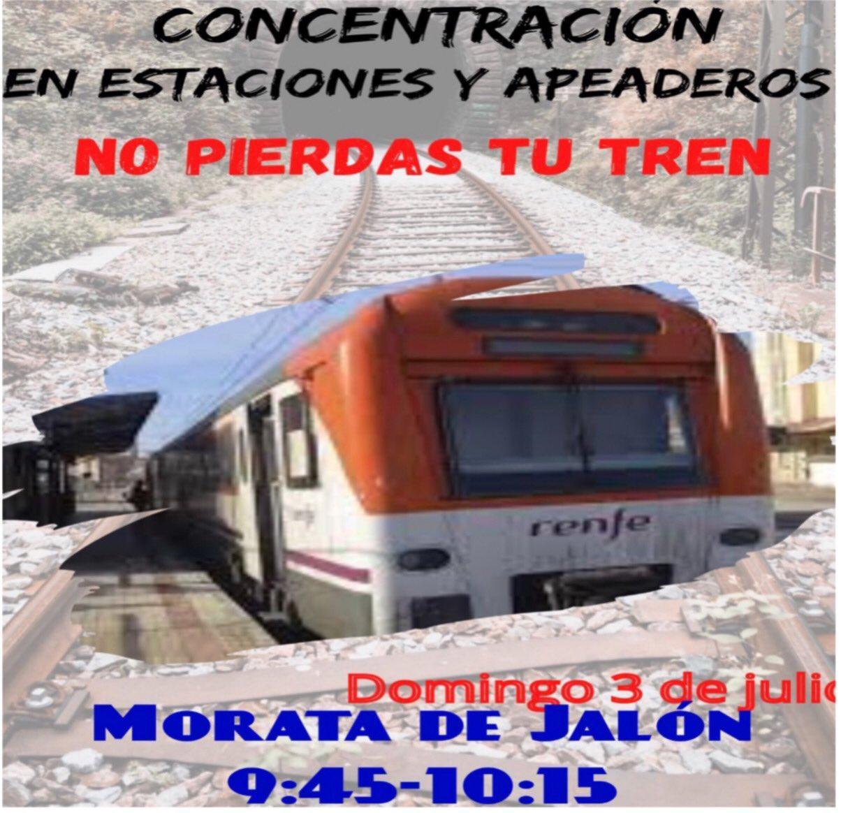 Concentraciones Aragón no Pierdas tu tren: Morata de Jalón