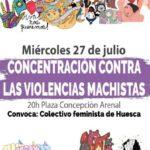 Concentración contra las violencias machistas- Huesca