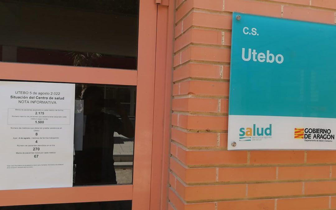 Preguntamos a Sanidad cómo y cuándo resolverá la situación insostenible del Centro de Salud de Utebo