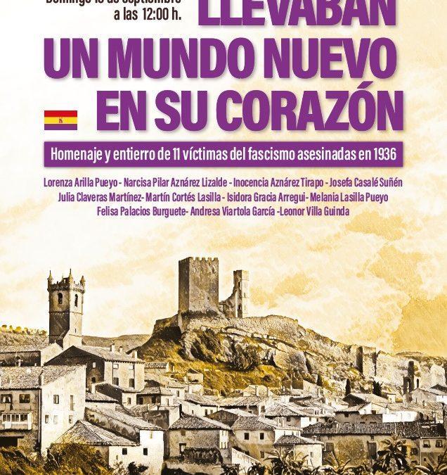 Homenaje y entierro 11 víctimas del fascismo asesinadas en 1936